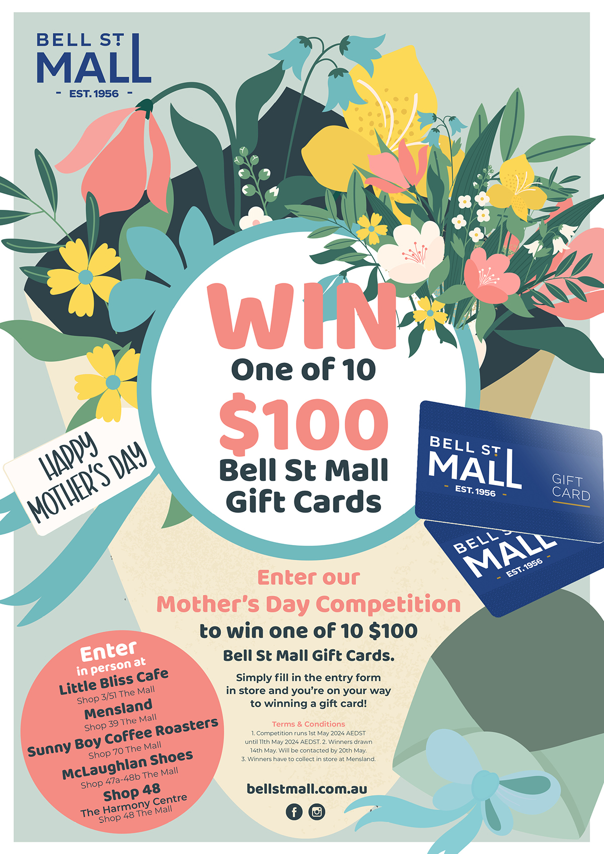 Bell St Mall Mother's Day Gift Card Giveaway